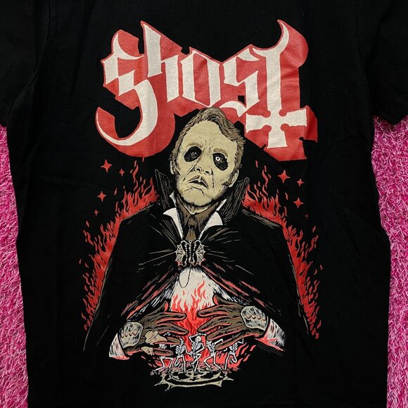 Ghost Cardinal Copia Occult Ritual Gothic Metal Band Tee S - Picture 2 of 4